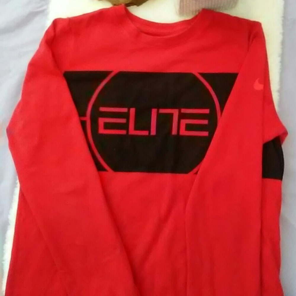 Nike red long sleeve